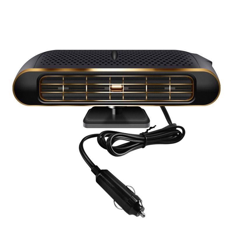 Mini Car Heater & Defroster - Black/Gold