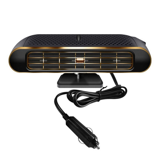 Mini Car Heater & Defroster - Black/Gold