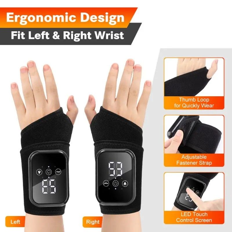 Heated Wrist Massager with Vibration