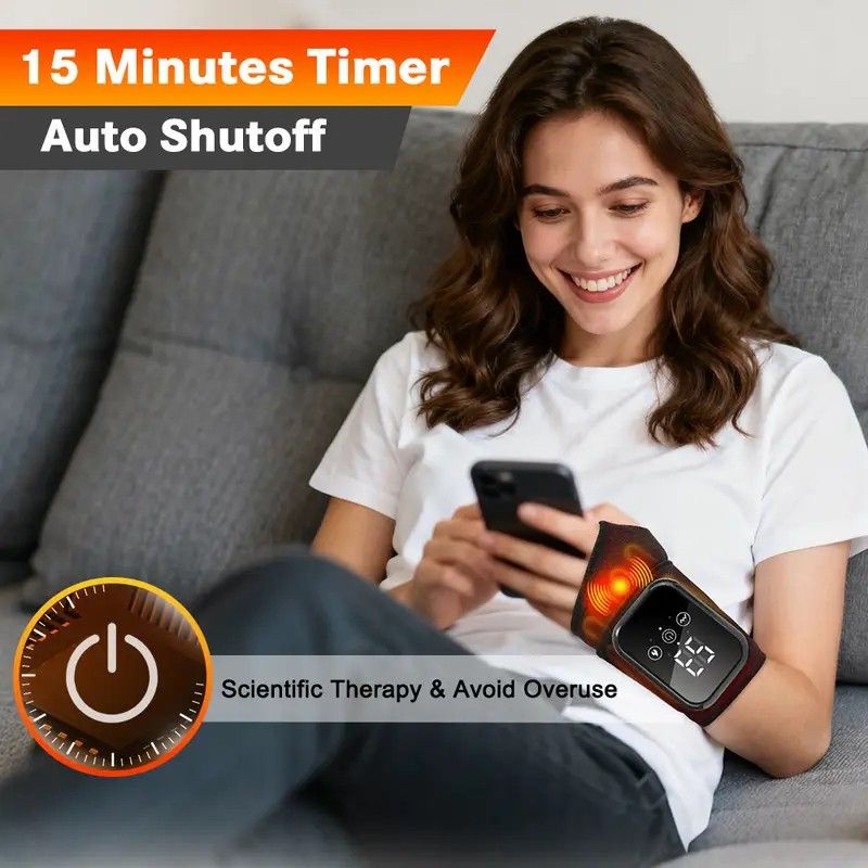 Heated Wrist Massager with Vibration