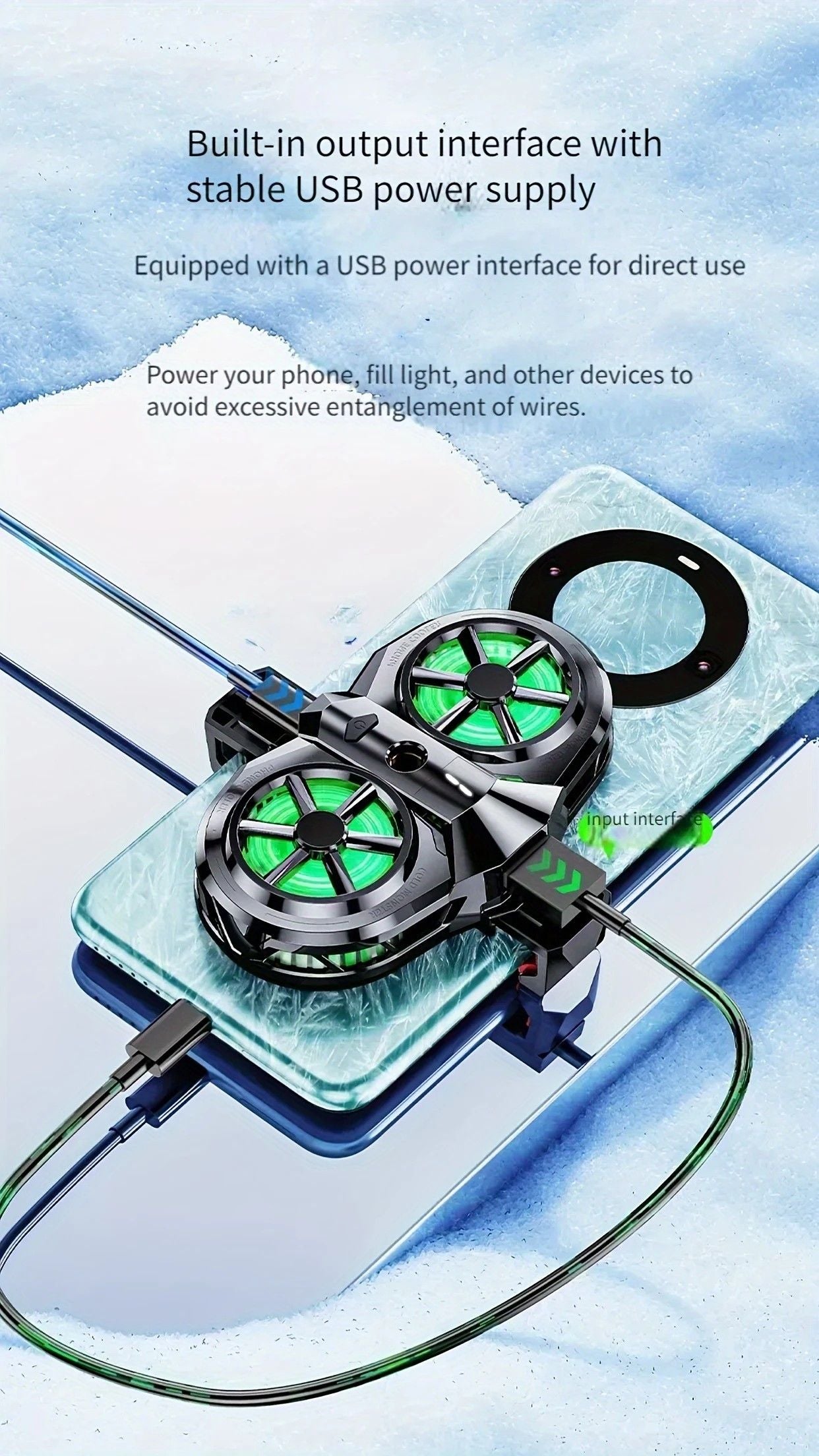 Universal Phone Cooling Fan Clip