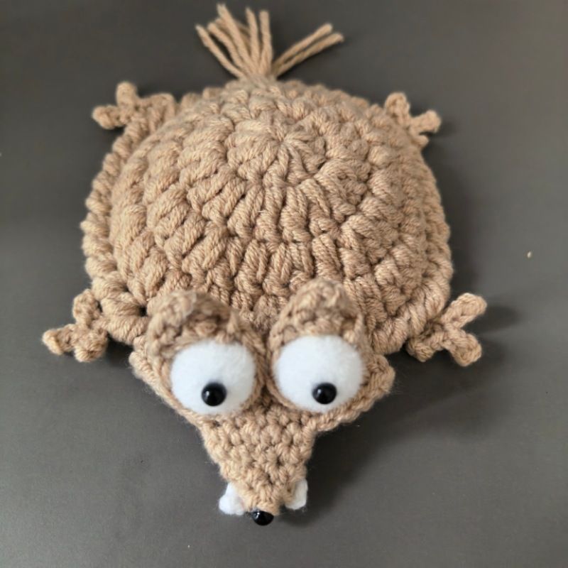 Hand-Crocheted Squirrel Coaster Set - 2 Pack