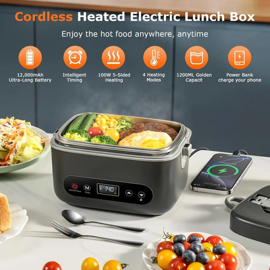 1.2L Rechargeable Electric Lunch Box