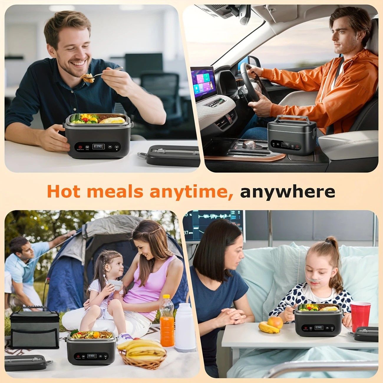 1.2L Rechargeable Electric Lunch Box