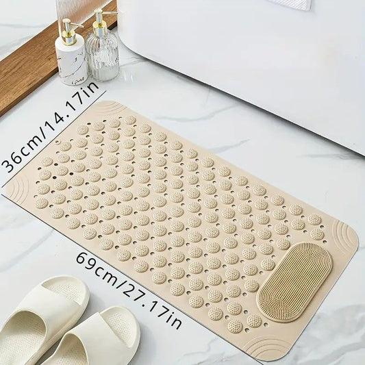 Grey Anti-Slip Massage Shower Mat