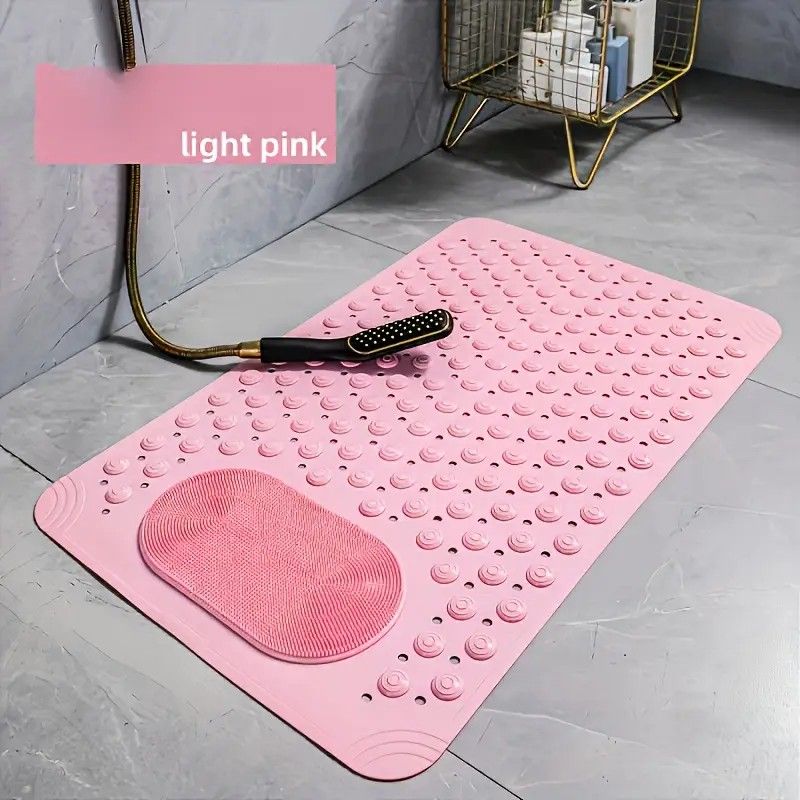 Grey Anti-Slip Massage Shower Mat
