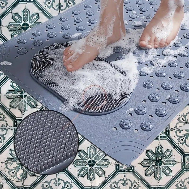 Pink Anti-Slip Massage Shower Mat