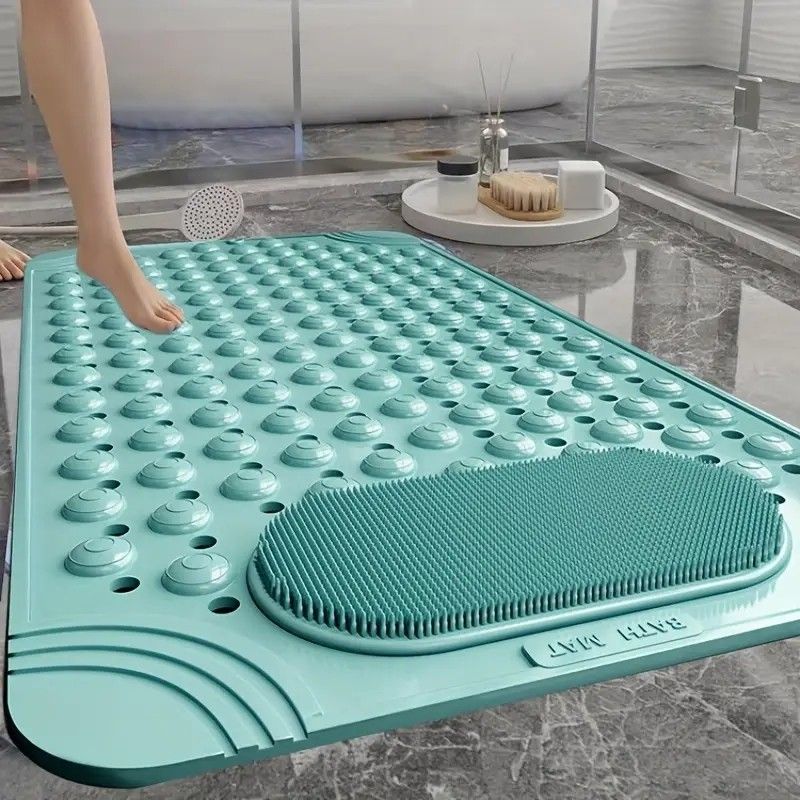 Pink Anti-Slip Massage Shower Mat