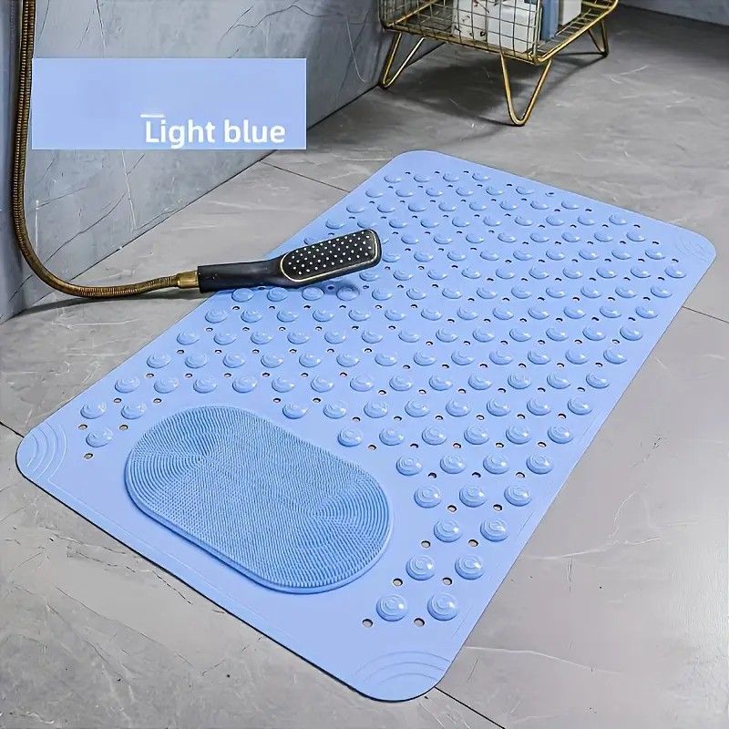 Pink Anti-Slip Massage Shower Mat