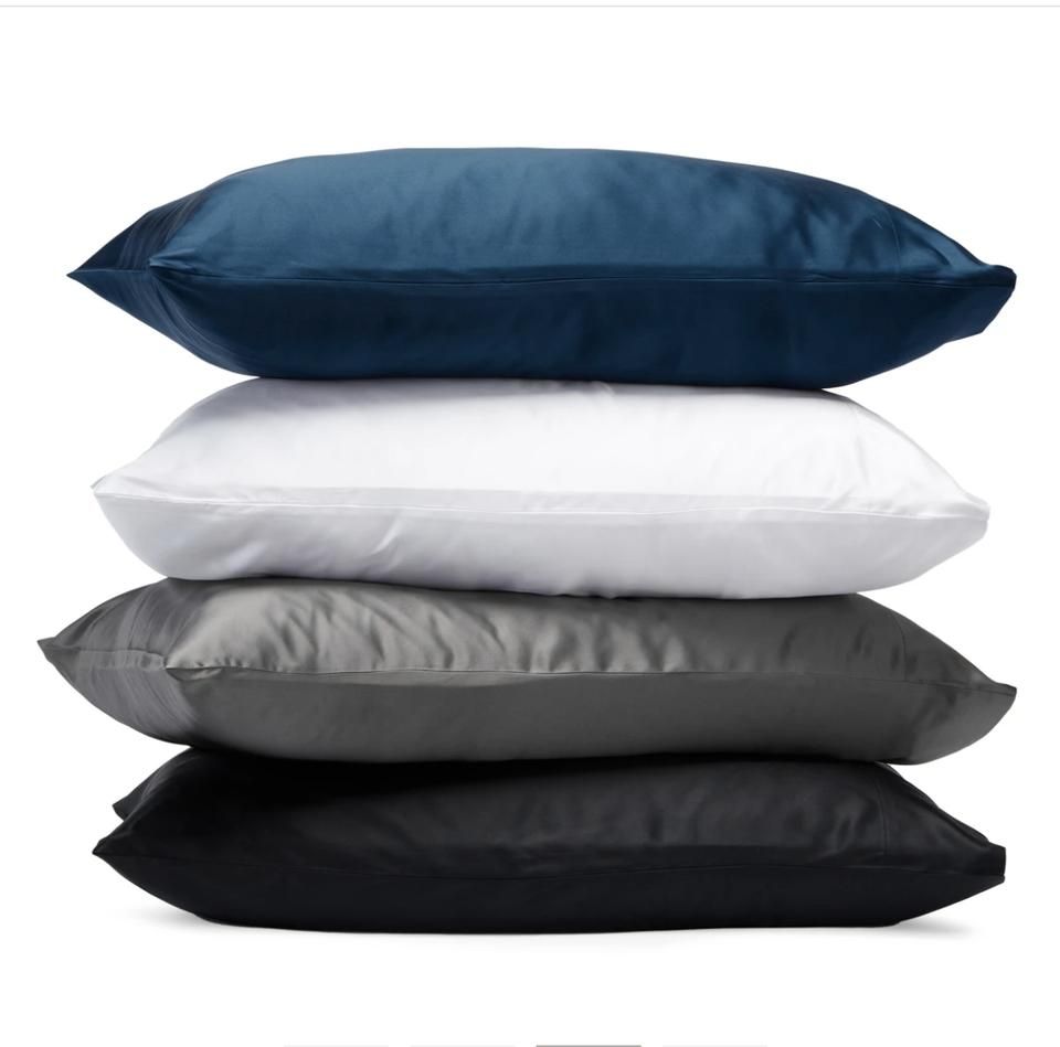 2-Pack Satin Pillowcase, Dark Gray, 50 x 66cm
