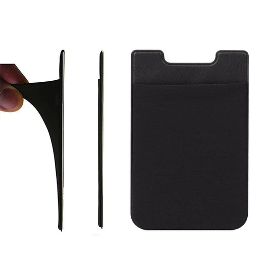 2-Pack Universal Adhesive Phone Card Holder - Black