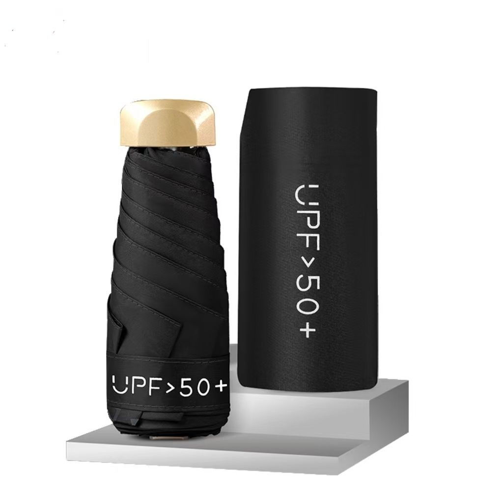 Black Automatic Rain Umbrella 110cm