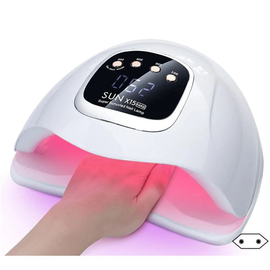 LED UV Nail Lamp with Timer - White