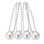 20-Piece Pearl Wedding Hair Pins - White