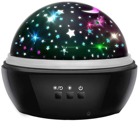 Galaxy Star Projector Lamp - Black