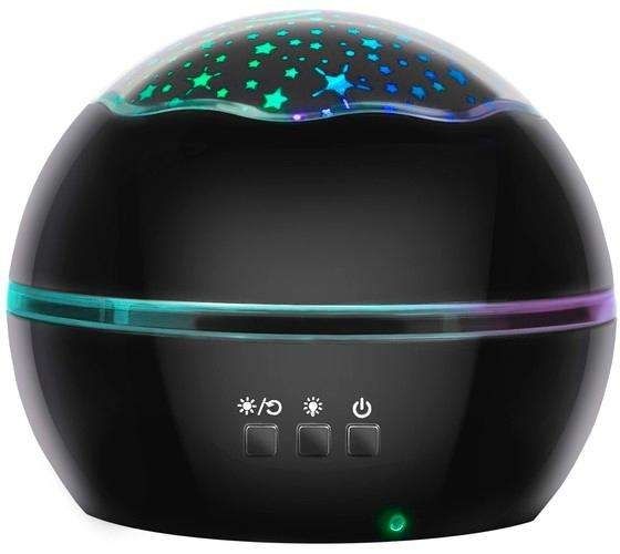 Galaxy Star Projector Lamp - Black
