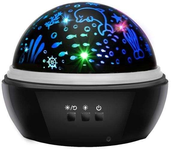 Galaxy Star Projector Lamp - Black