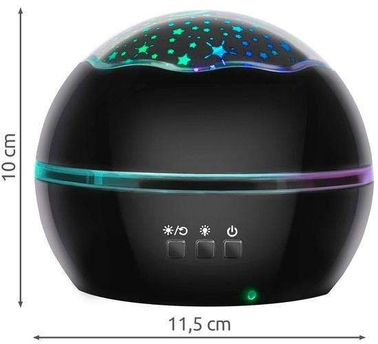 Galaxy Star Projector Lamp - Black