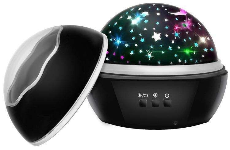 Galaxy Star Projector Lamp - Black
