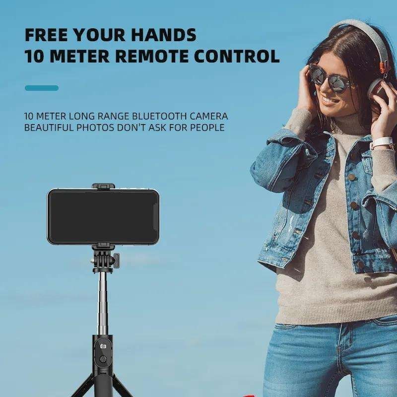 P20S Bluetooth Selfie Stick Tripod with Remote
