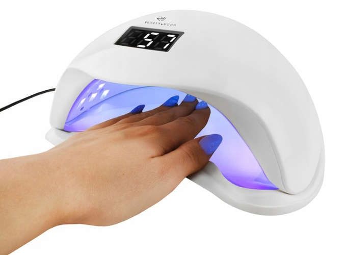 48W UV LED Nail Lamp with Motion Sensor - White