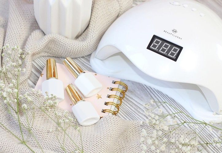 48W UV LED Nail Lamp with Motion Sensor - White