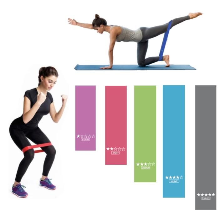 5-Pack Resistance Bands - Multicolour