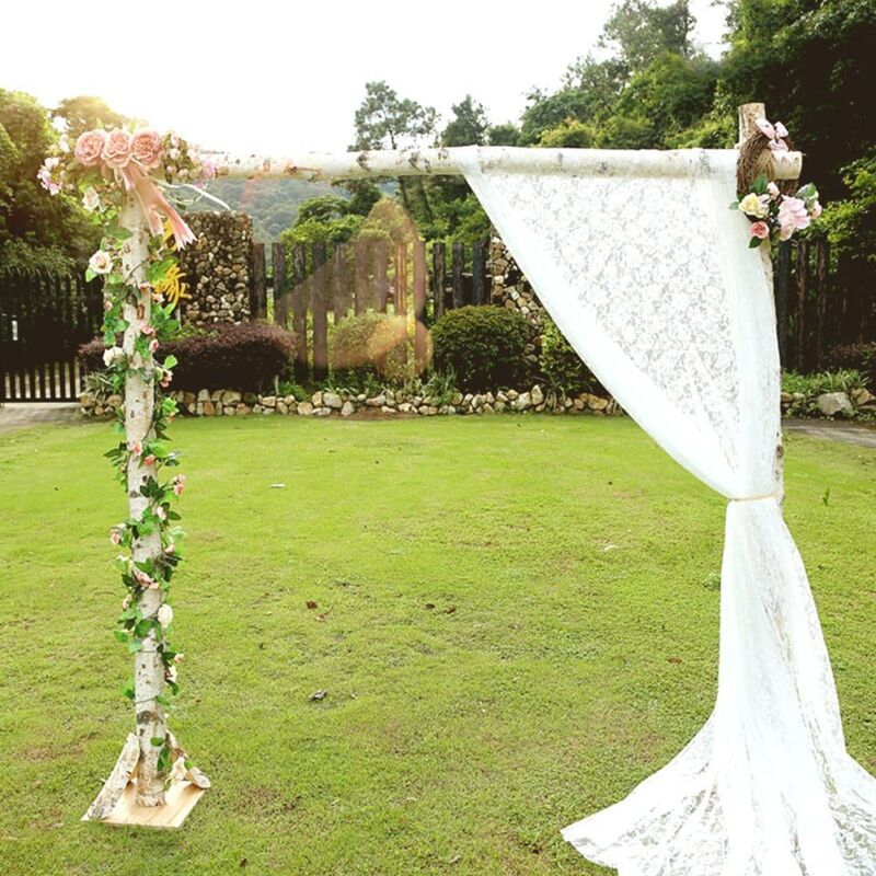 Rectangular White Lace Tablecloth - 150 x 300cm
