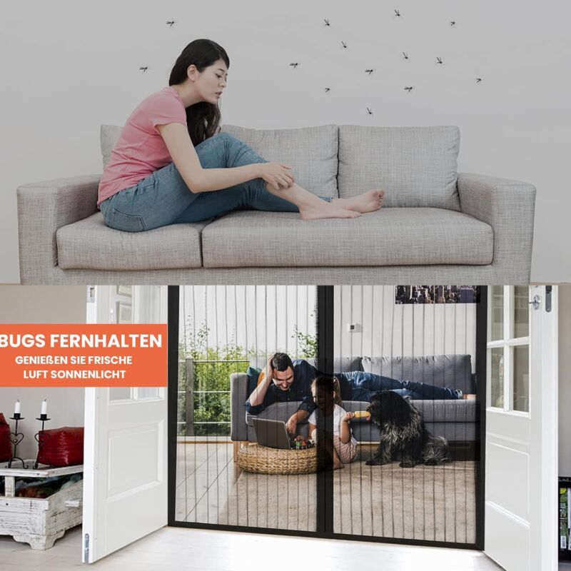 Magnetic Mosquito Net Door Curtain - 80 x 210cm