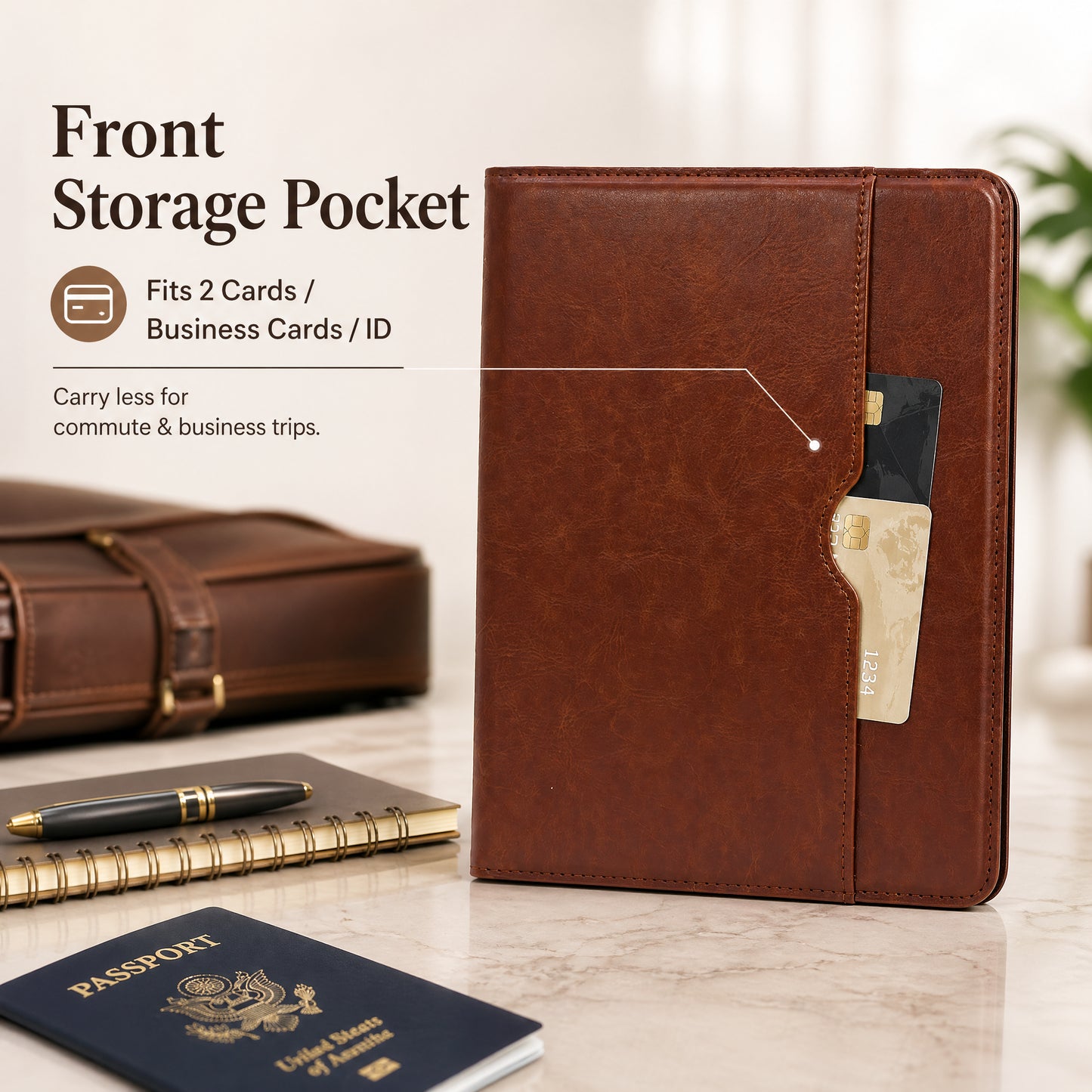 SENYOSON iPad Pro 13in Folio Case - Black