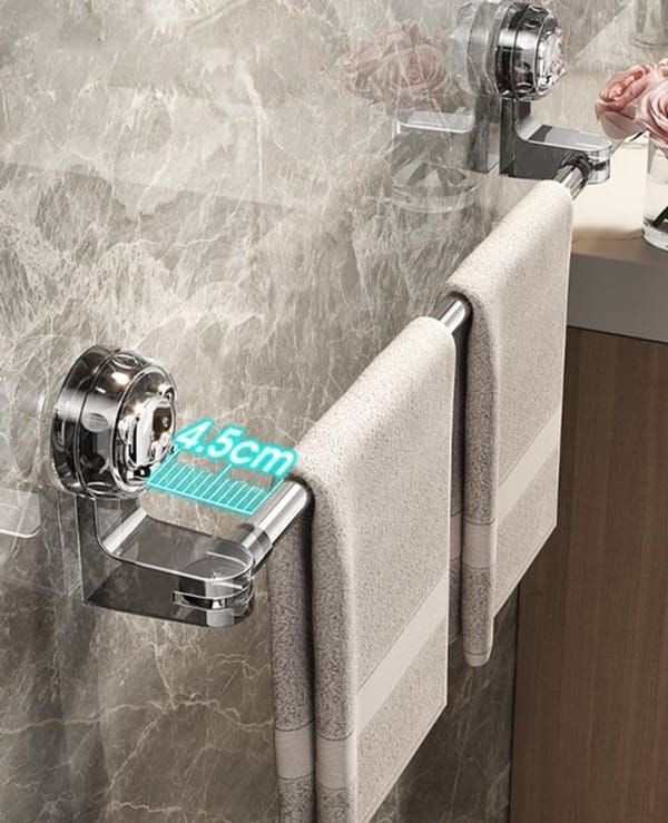 Telescopic Suction Towel Rail 30-60cm