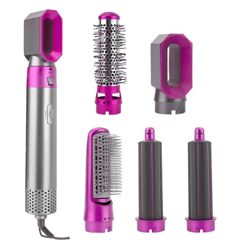 5-in-1 Hot Air Brush - Fuchsia