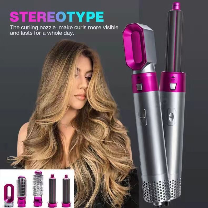 5-in-1 Hot Air Brush - Fuchsia