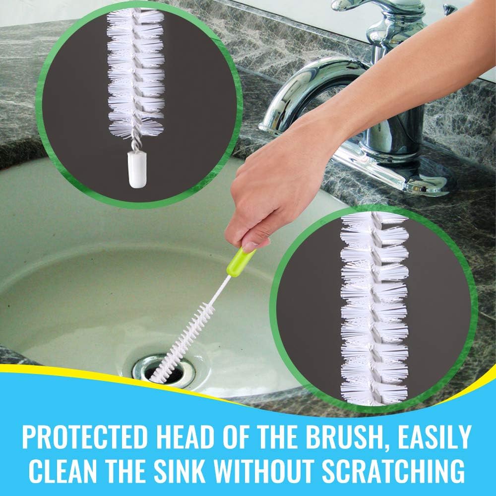 Bottle Cleaning Brush Set - Long Handle Bottle Cleaner for Washing