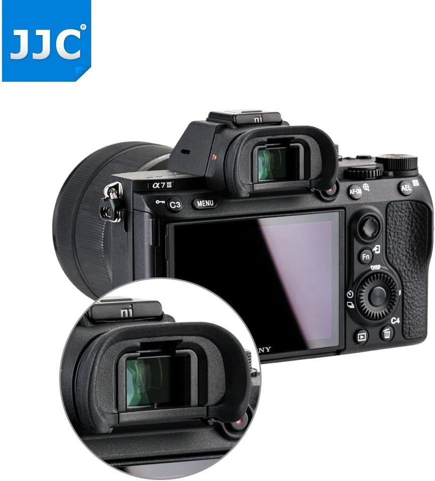 2 Pack Camera Eyecup Eye Cup Eyepiece Spare Replacement for Sony A9II A7RIV A7RIII A7III A7RII A7SII A7II A7R A7S A7 A9 A99II A58, Replaces Sony FDA-EP18 FDA-EP16 FDA-EP15