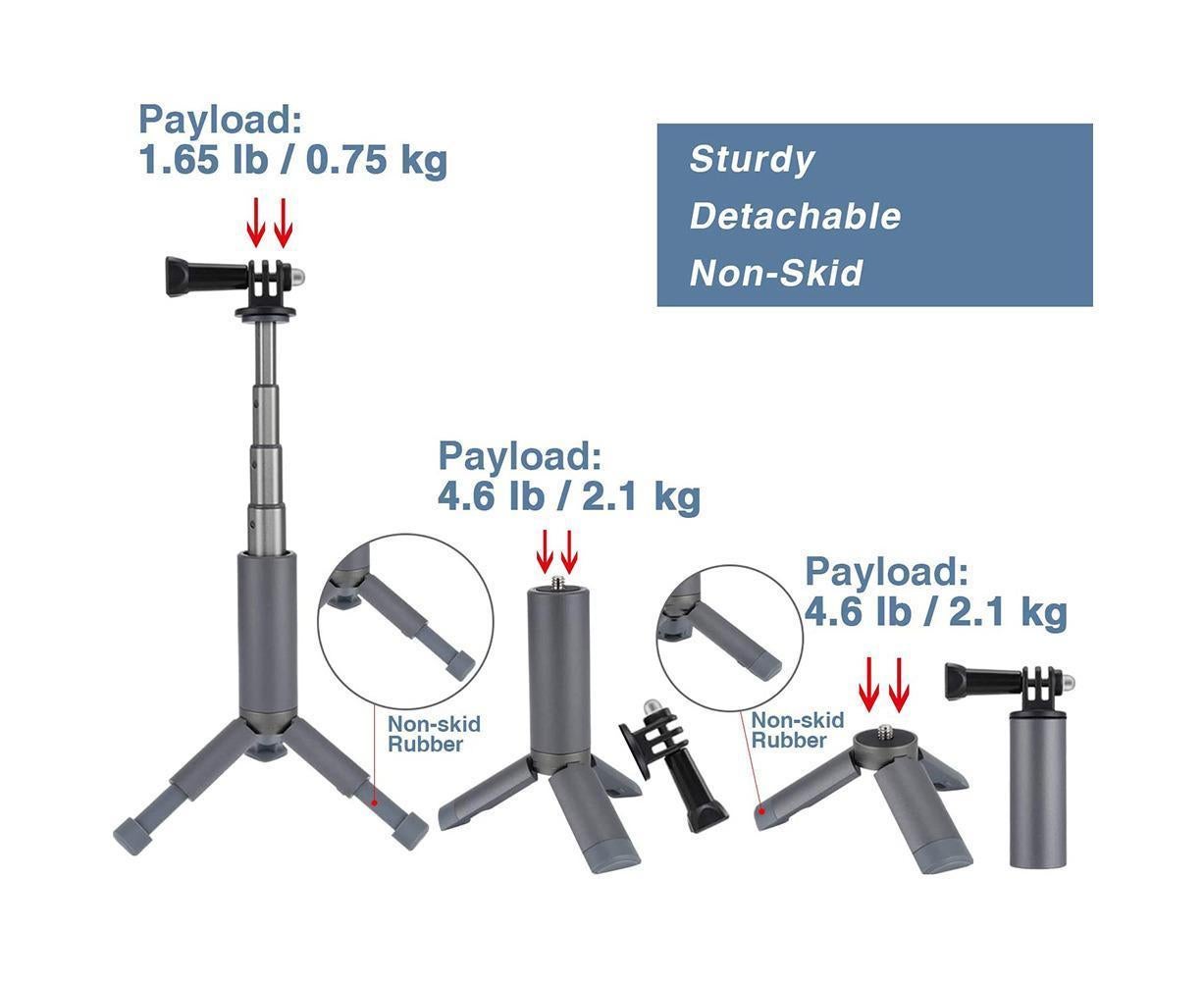 Sport Camera Selfie Stick Tripod