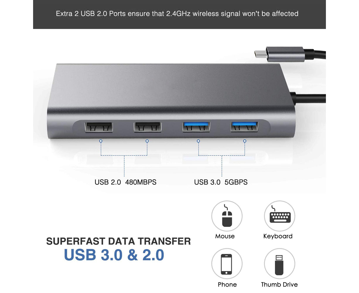 Type-c Docking Station 11 In One for MacBook