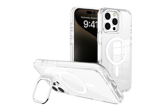iPhone 16 Case with Stand - White