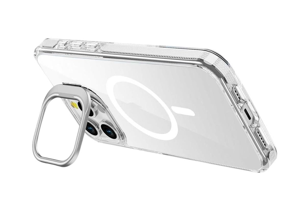 iPhone 16 Case with Stand - White