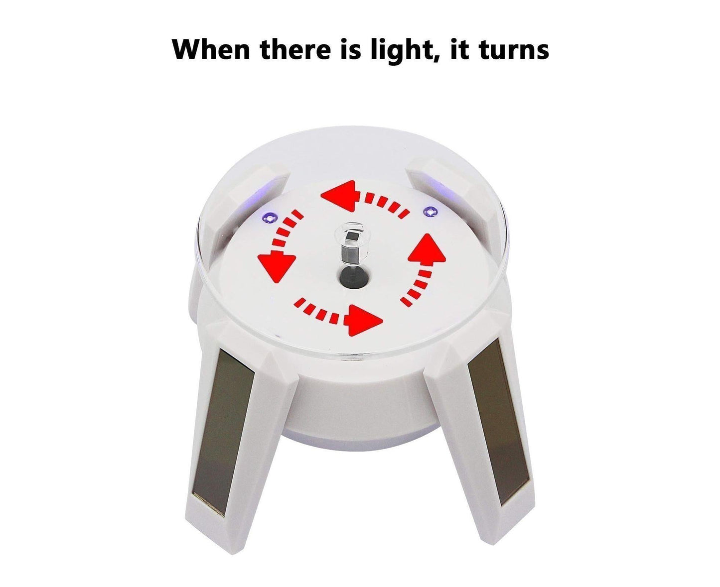 Solar Rotating Display Stand with LED