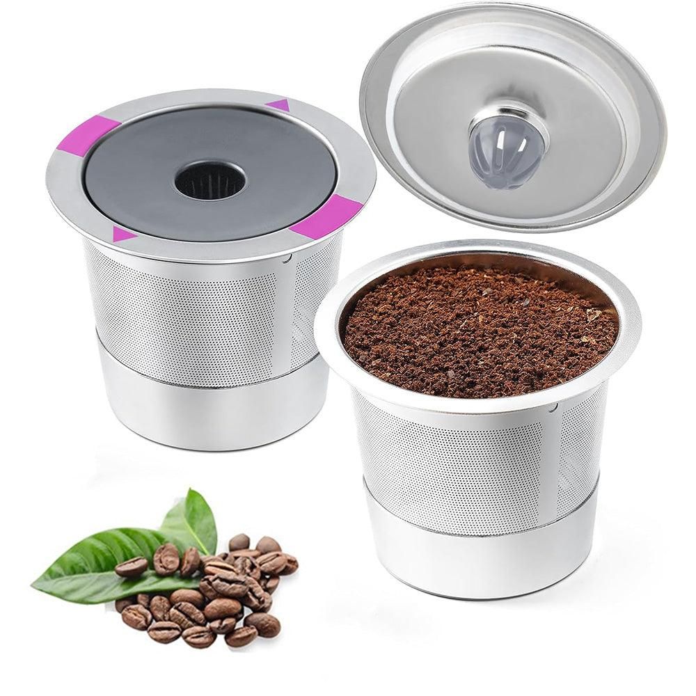 Reusable Stainless Steel Coffee Filter Pods - 2 Pack