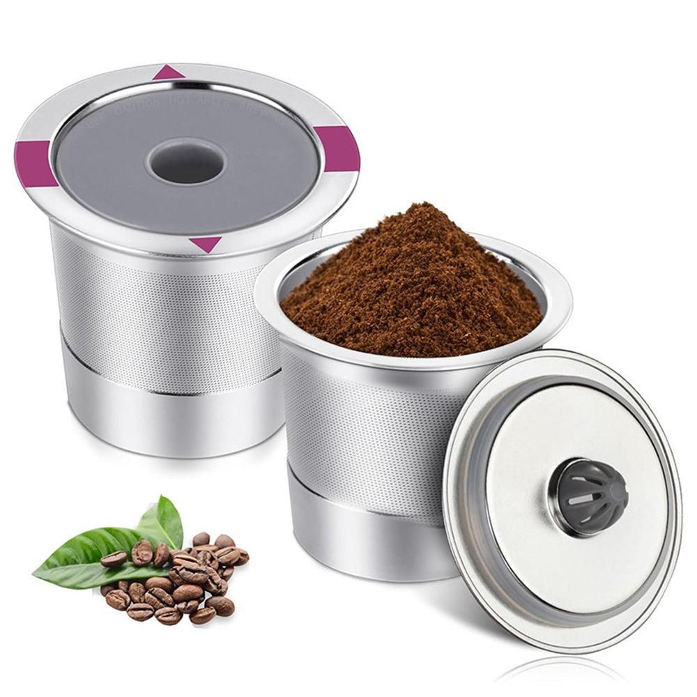 Reusable Stainless Steel Coffee Filter Pods - 2 Pack