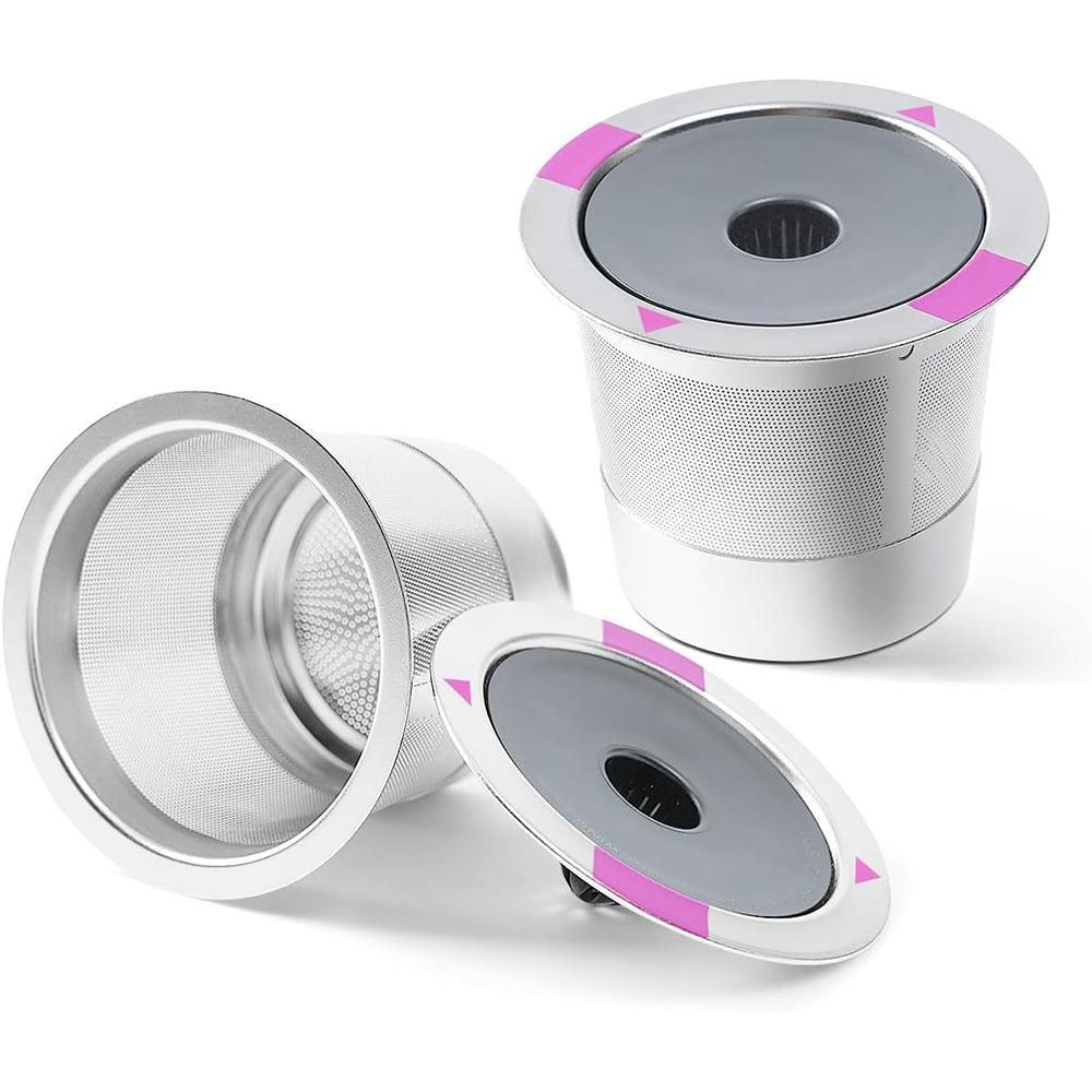Reusable Stainless Steel Coffee Filter Pods - 2 Pack