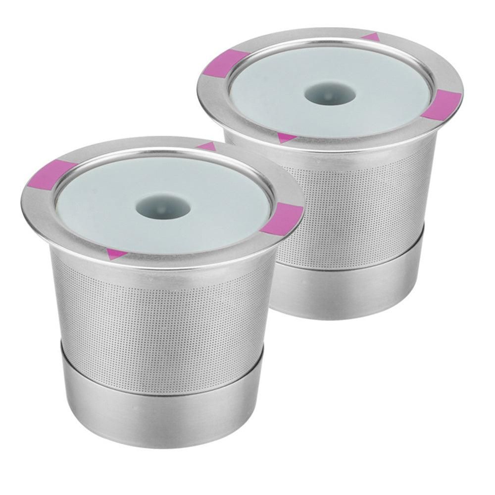 Reusable Stainless Steel Coffee Filter Pods - 2 Pack