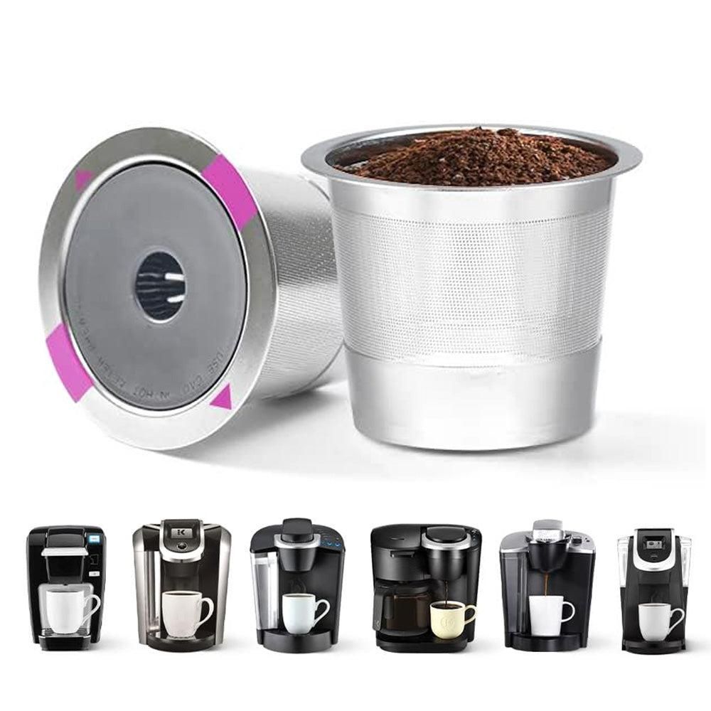 Reusable Stainless Steel Coffee Filter Pods - 2 Pack