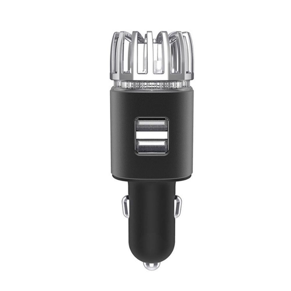 12V Car Air Purifier & Freshener - Black