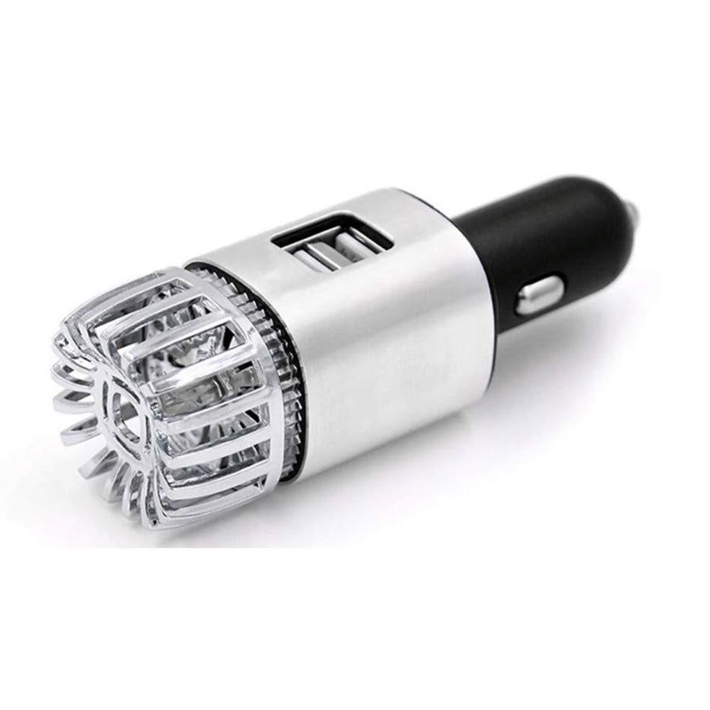 12V Car Air Purifier & Freshener - Silver