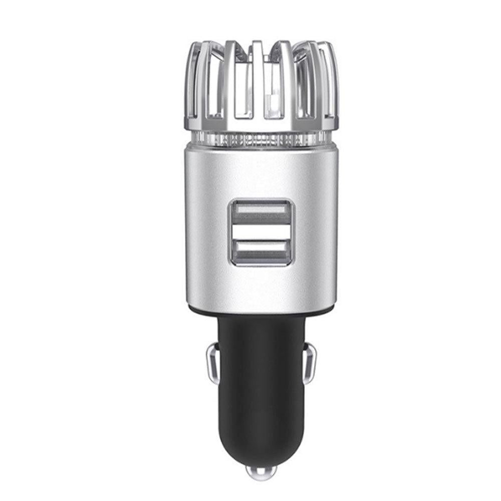 12V Car Air Purifier & Freshener - Silver