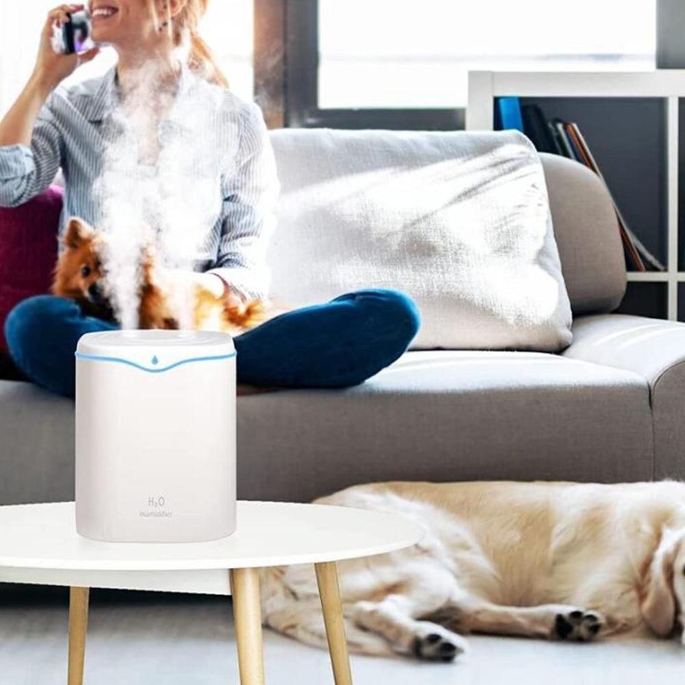 2L USB Double Spray Humidifier - White