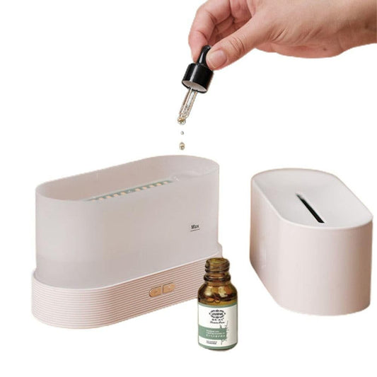 3D Flame Aroma Diffuser & Humidifier - White